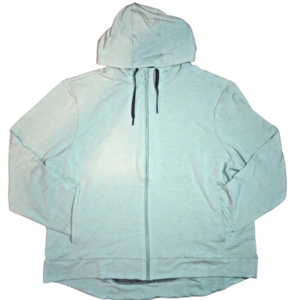 NWT All in Motion Full Zip Hoodie – Sage Green Heather, Men’s 2XL Fleece Jacket